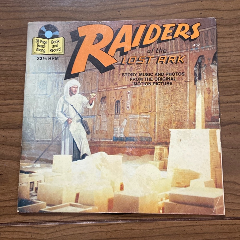 Raiders of the Lost Ark 1981 edition 
Book and record